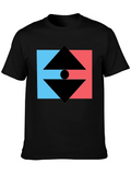 Geometric Graphic Tee - Modern Design T-Shirt