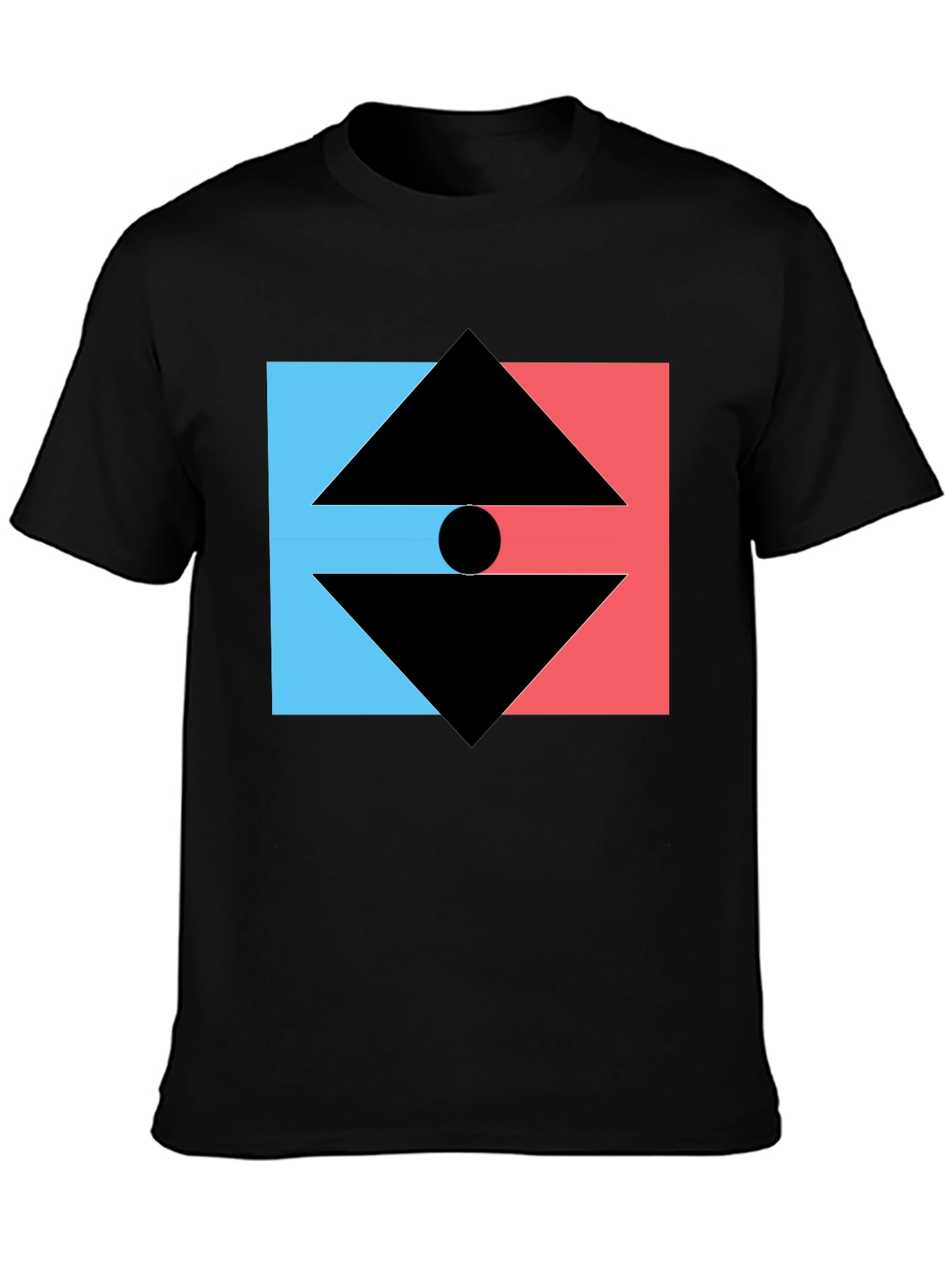 Geometric Graphic Tee - Modern Design T-Shirt