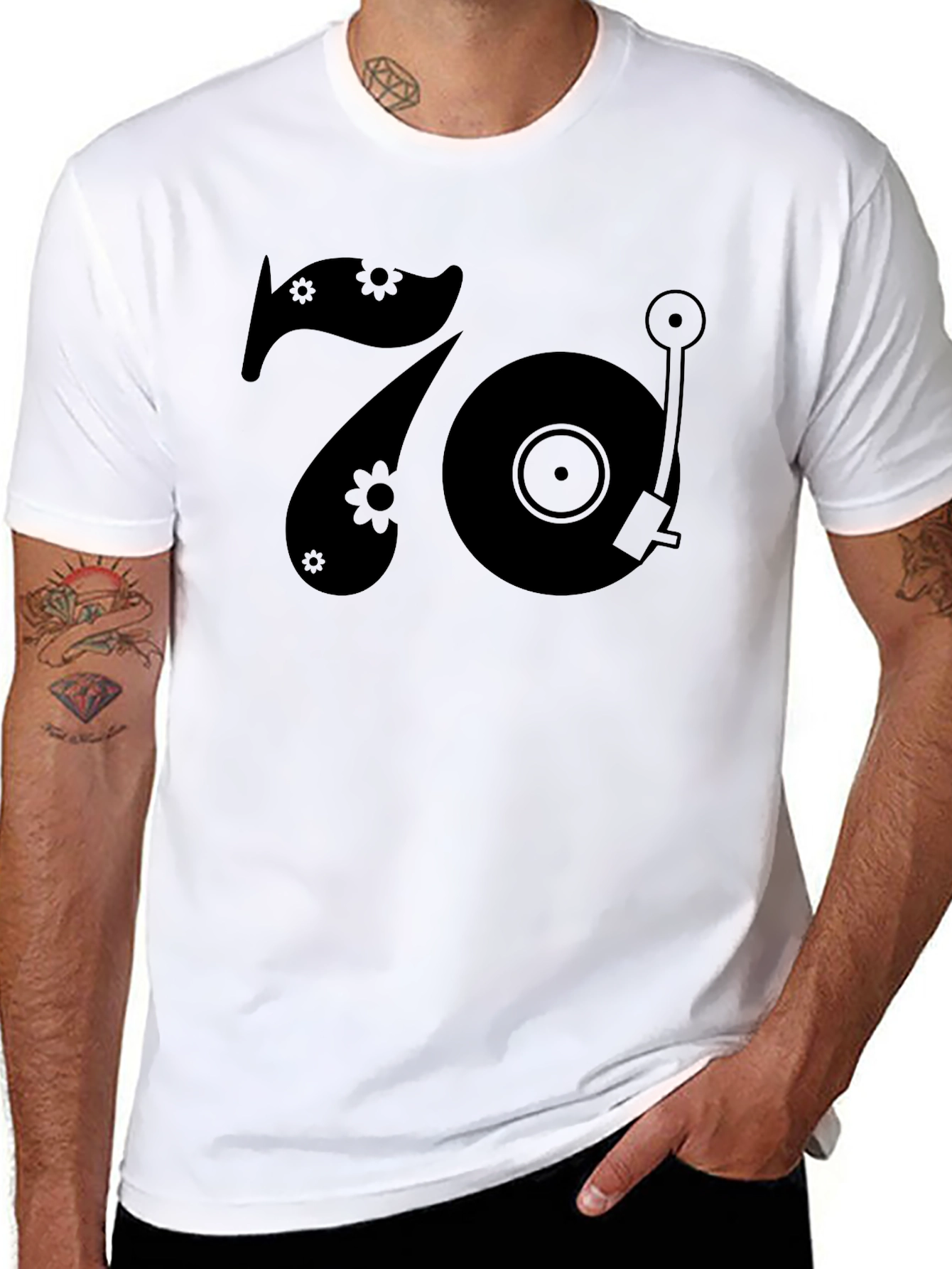 Retro 70s Record Player T-Shirt