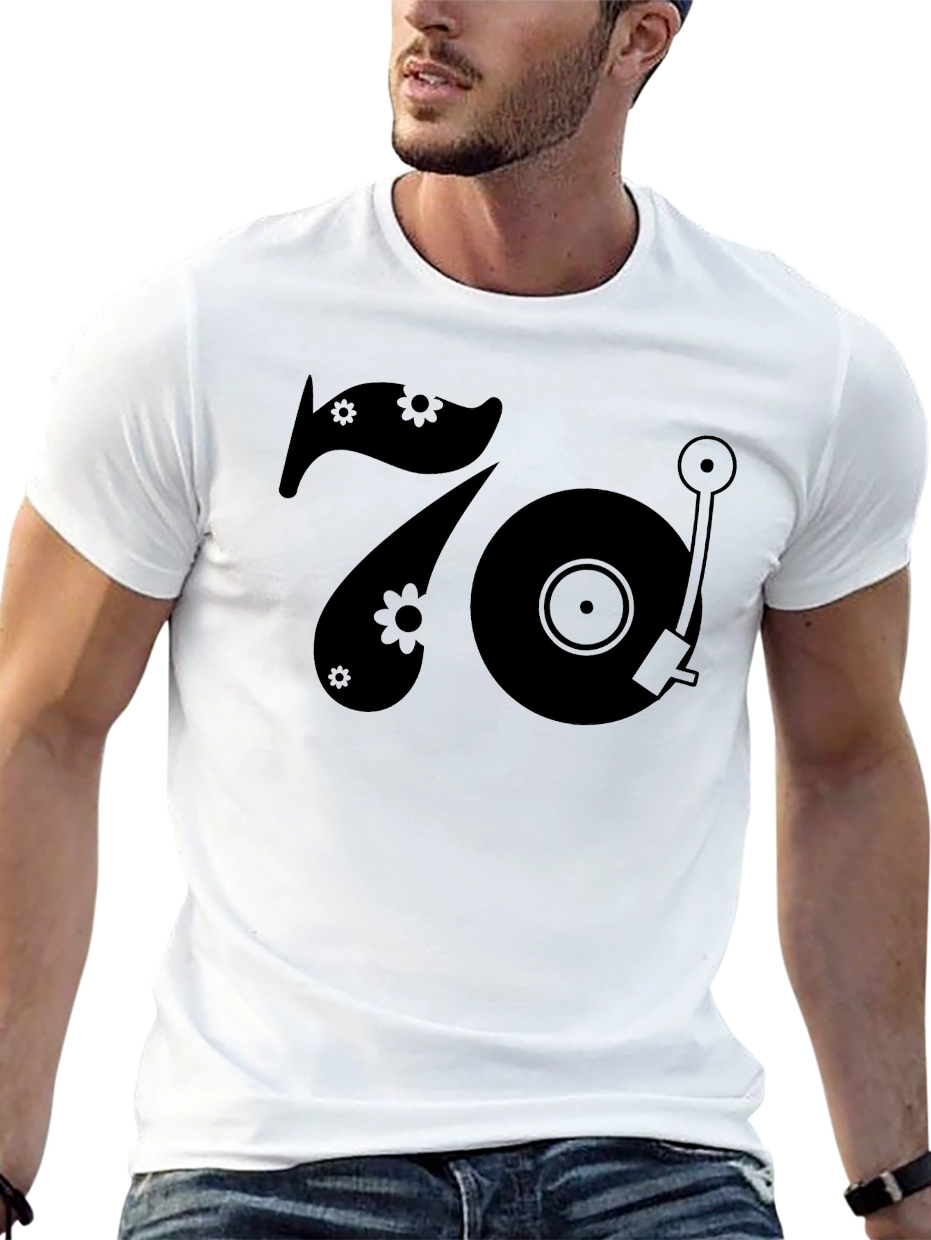 Retro 70s Record Player T-Shirt