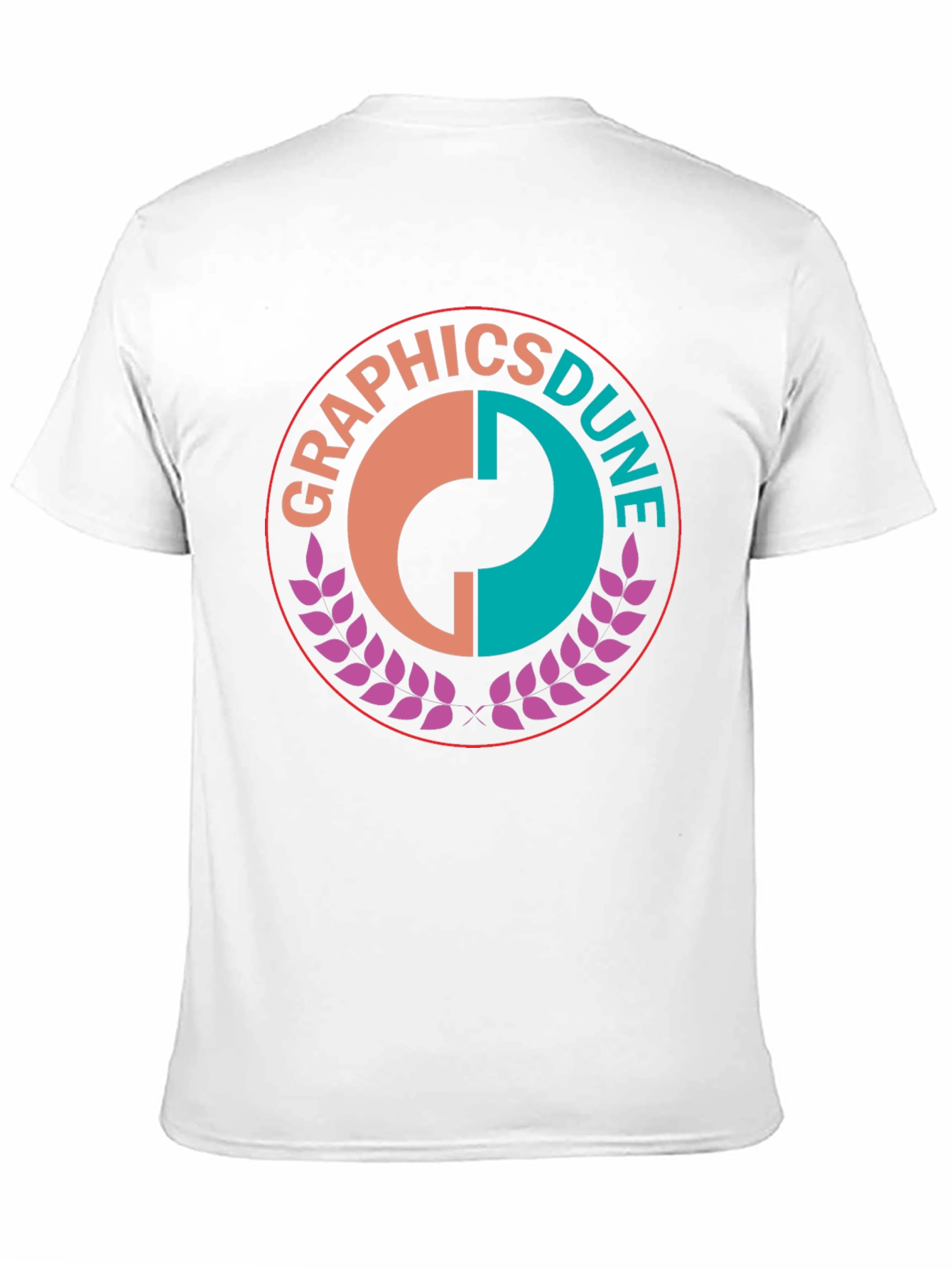 Graphics Dune Tee - Stylish Round Logo Black T-Shirt