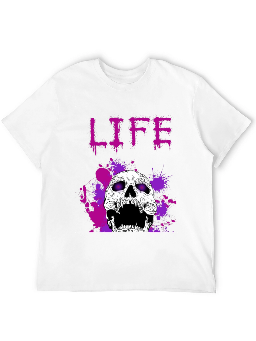 Life Skull Graphic Tee - Black