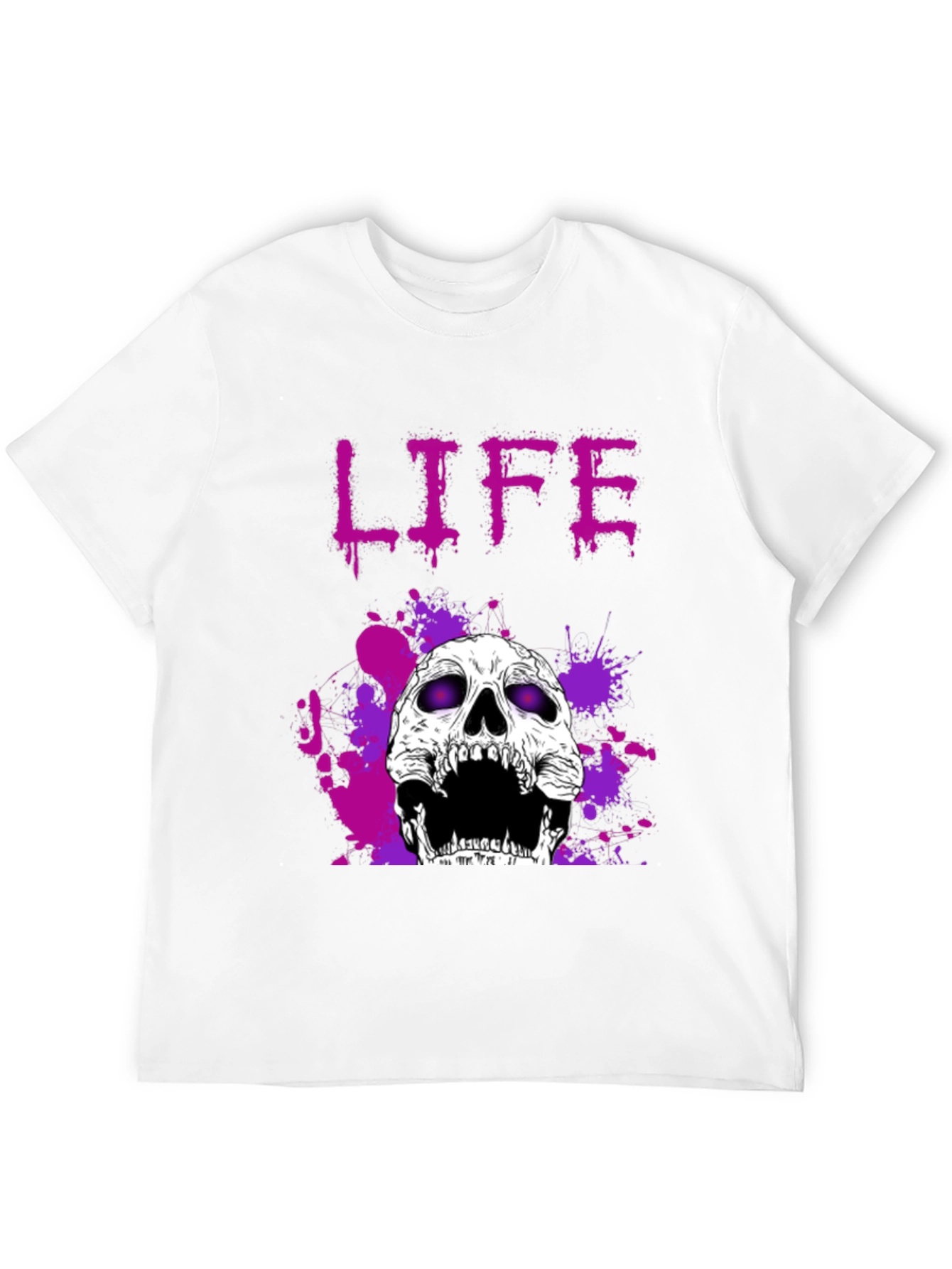 Life Skull Graphic Tee - Black