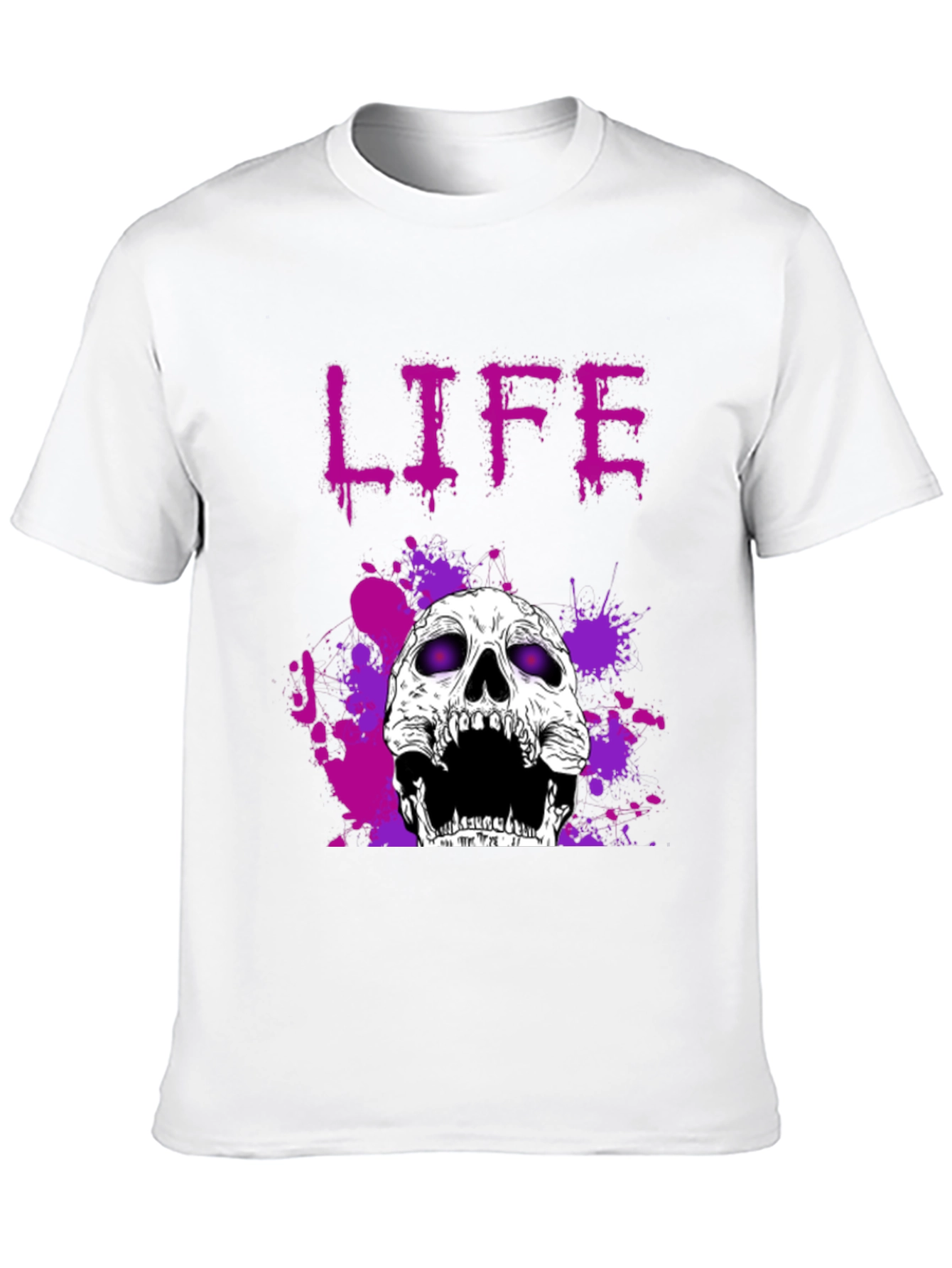 Life Skull Graphic Tee - Black
