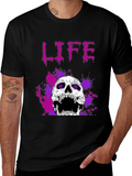 Life Skull Graphic Tee - Black