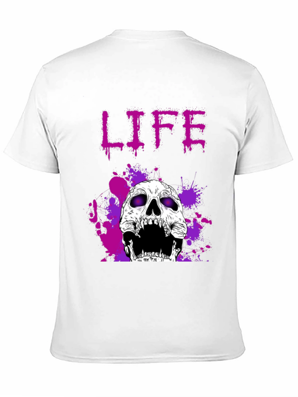 Life Skull Graphic Tee - Black