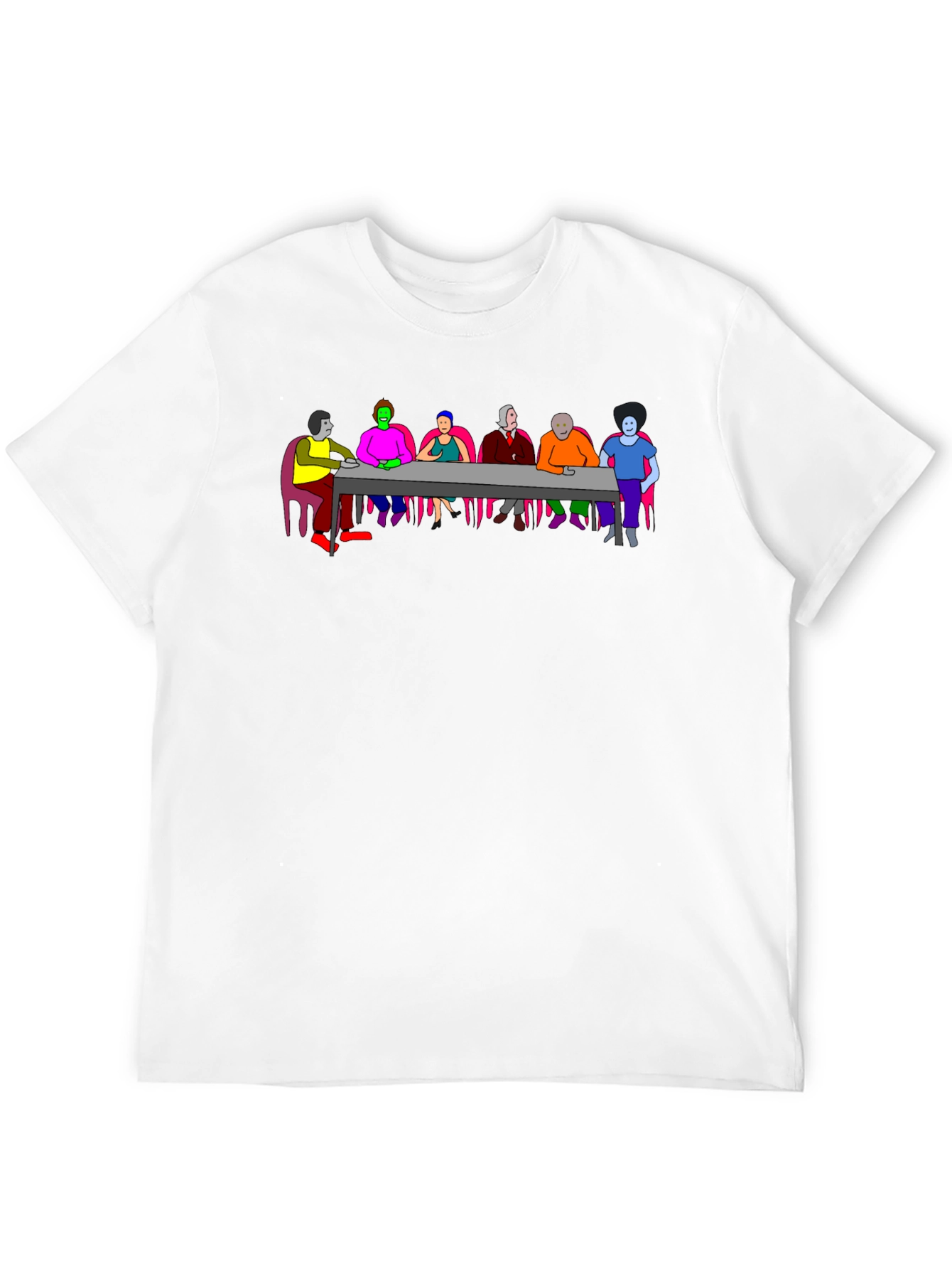 Colorful Abstract Dinner T-Shirt