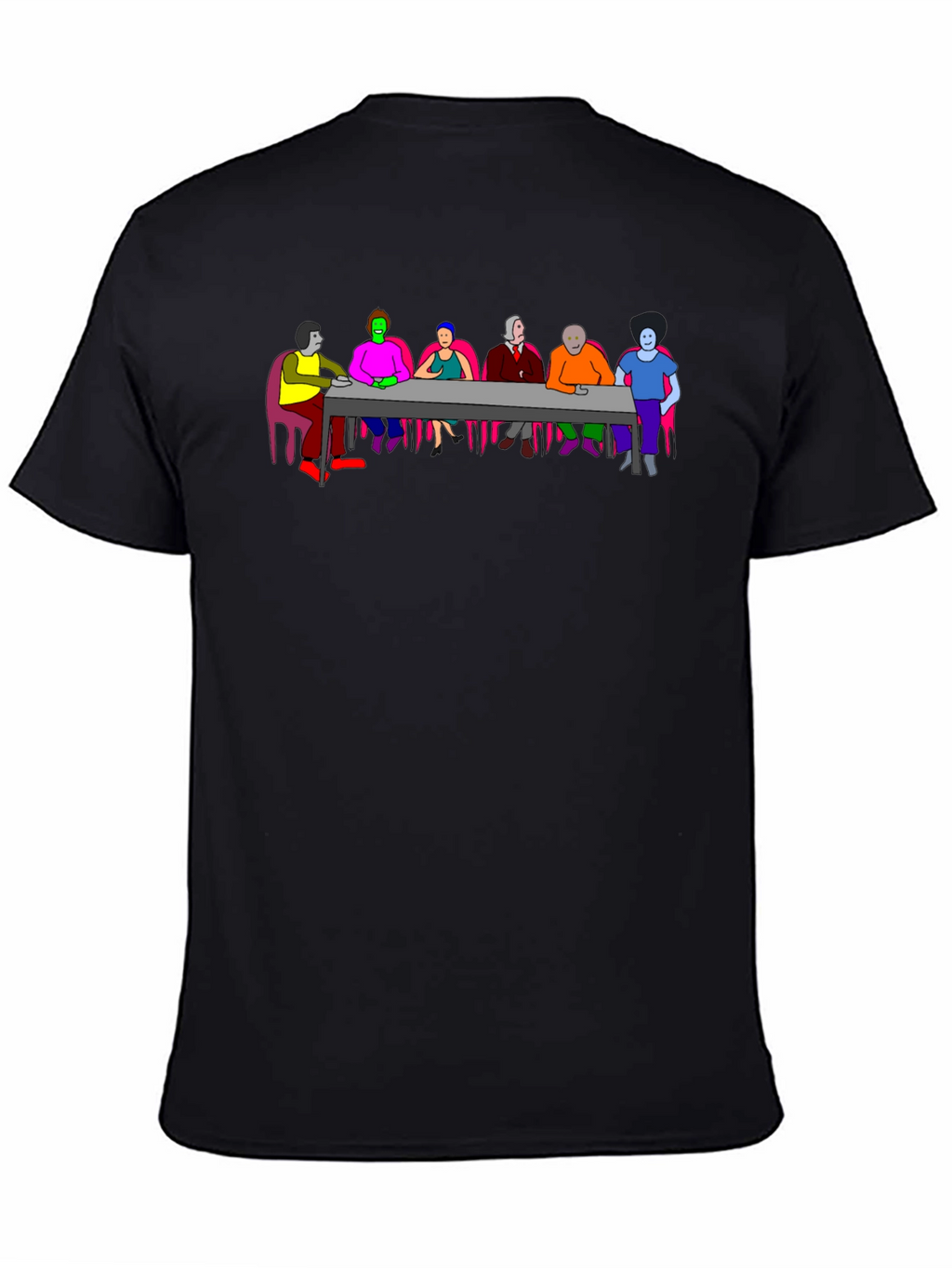 Colorful Abstract Dinner T-Shirt