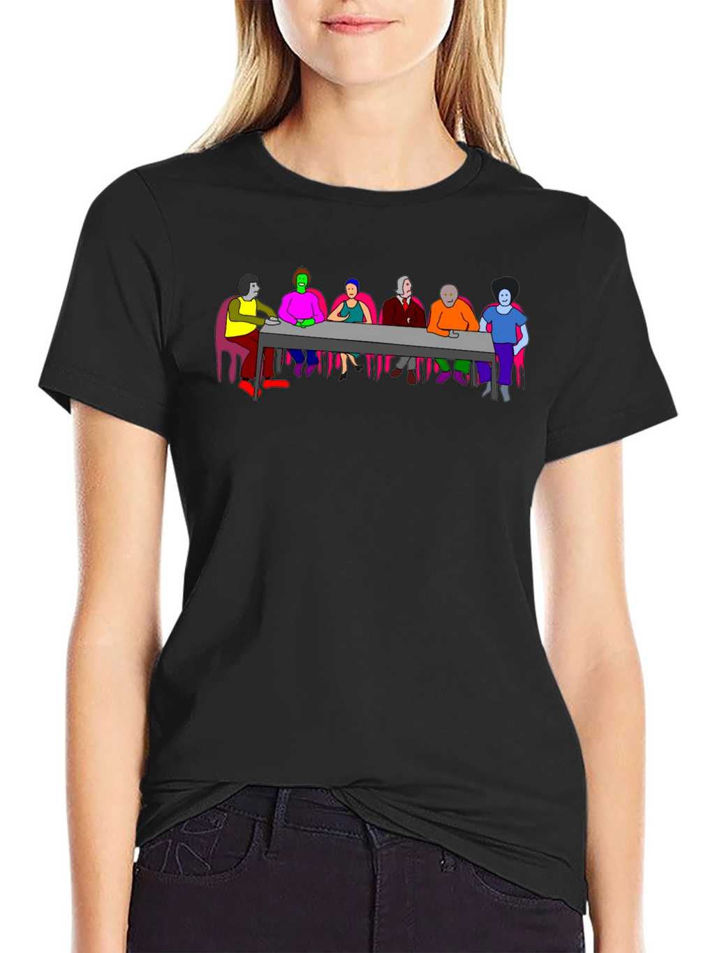Colorful Abstract Dinner T-Shirt