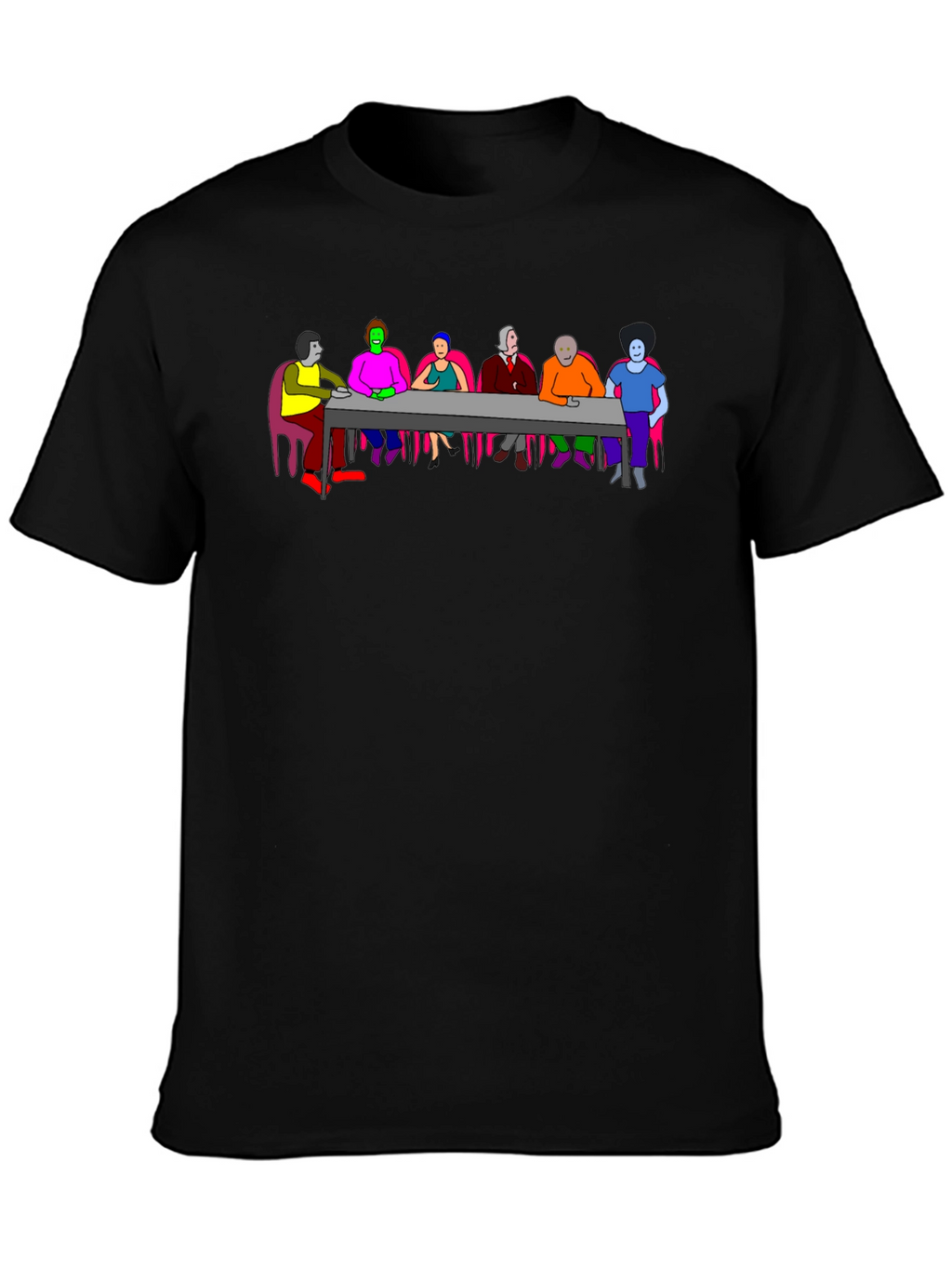 Colorful Abstract Dinner T-Shirt