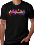 Colorful Abstract Dinner T-Shirt