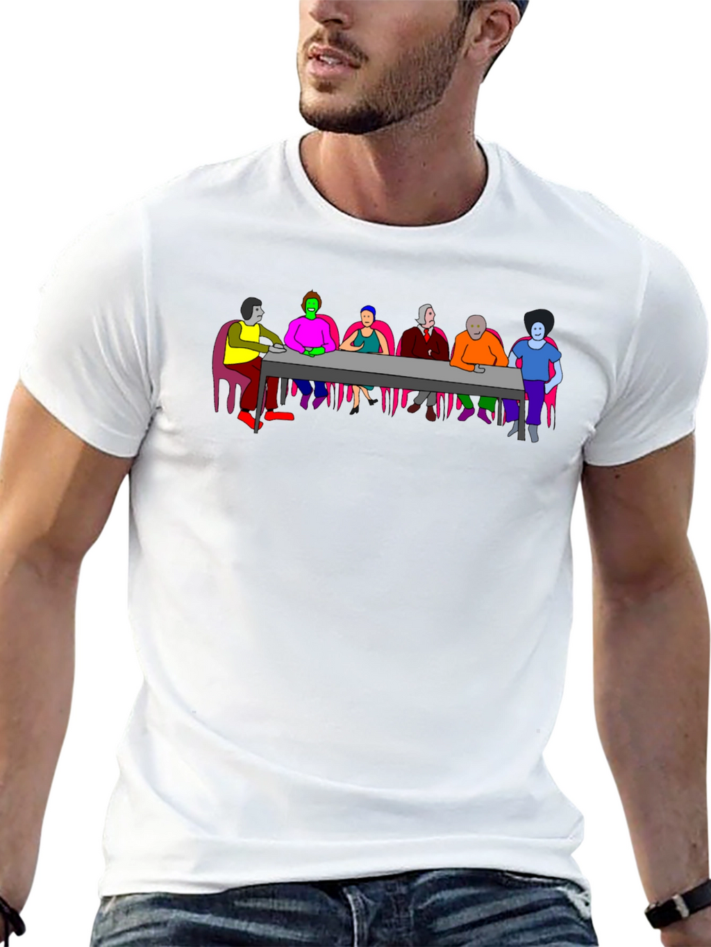 Colorful Abstract Dinner T-Shirt