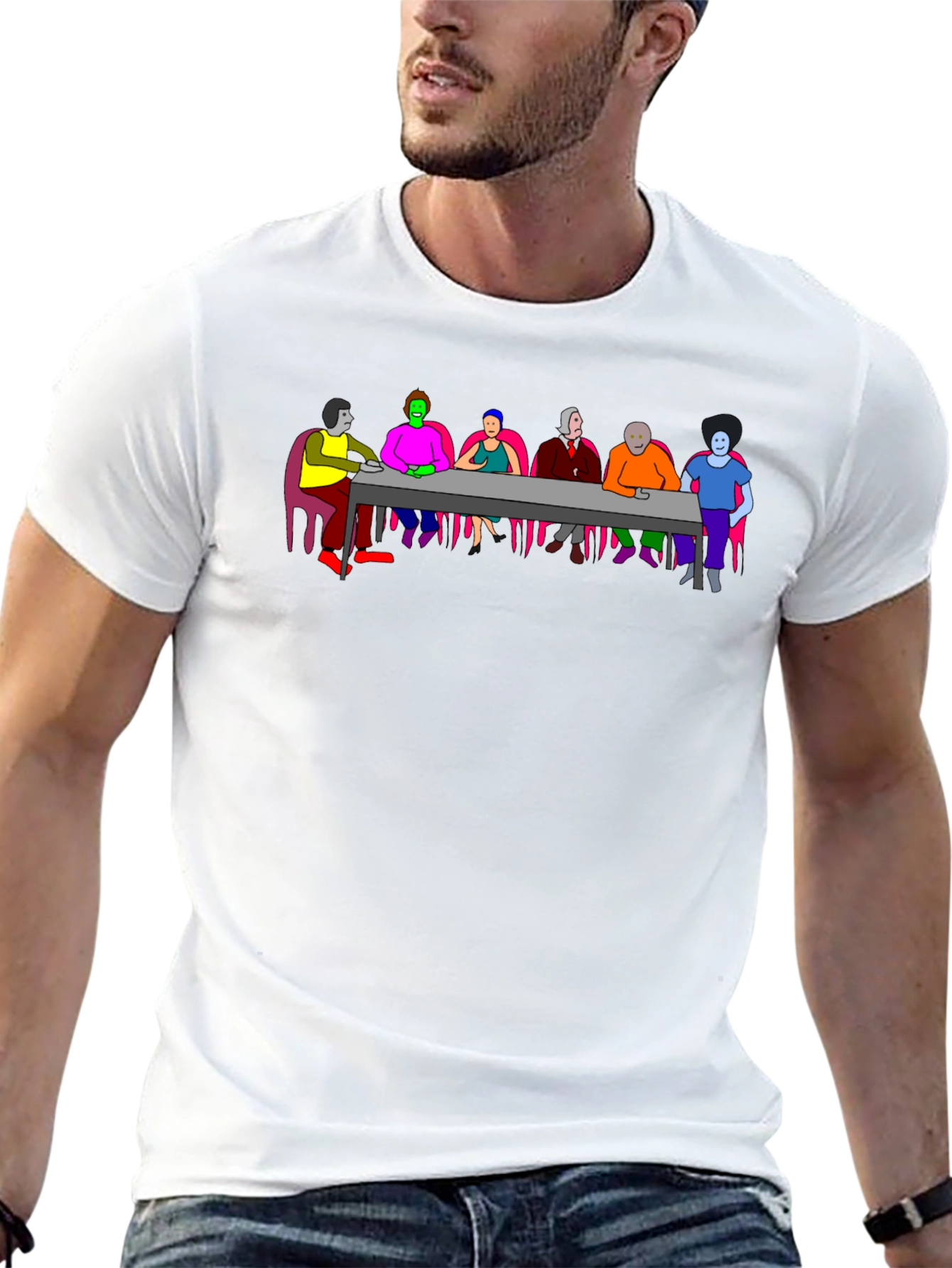 Colorful Abstract Dinner T-Shirt