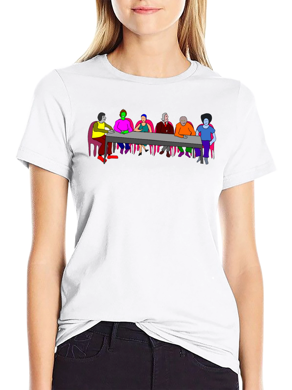Colorful Abstract Dinner T-Shirt