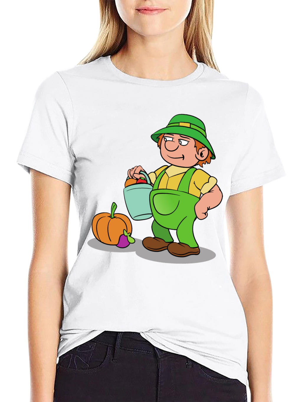 Cartoon Farmer Graphic Tee