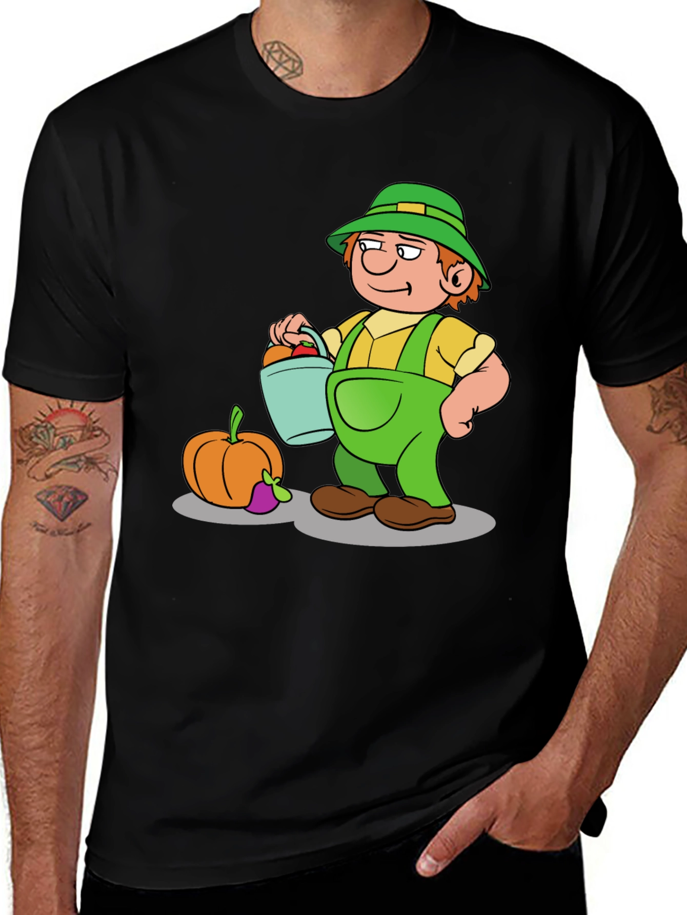 Cartoon Farmer Graphic Tee