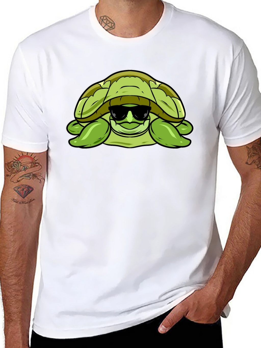 Cool Turtle Graphic T-Shirt
