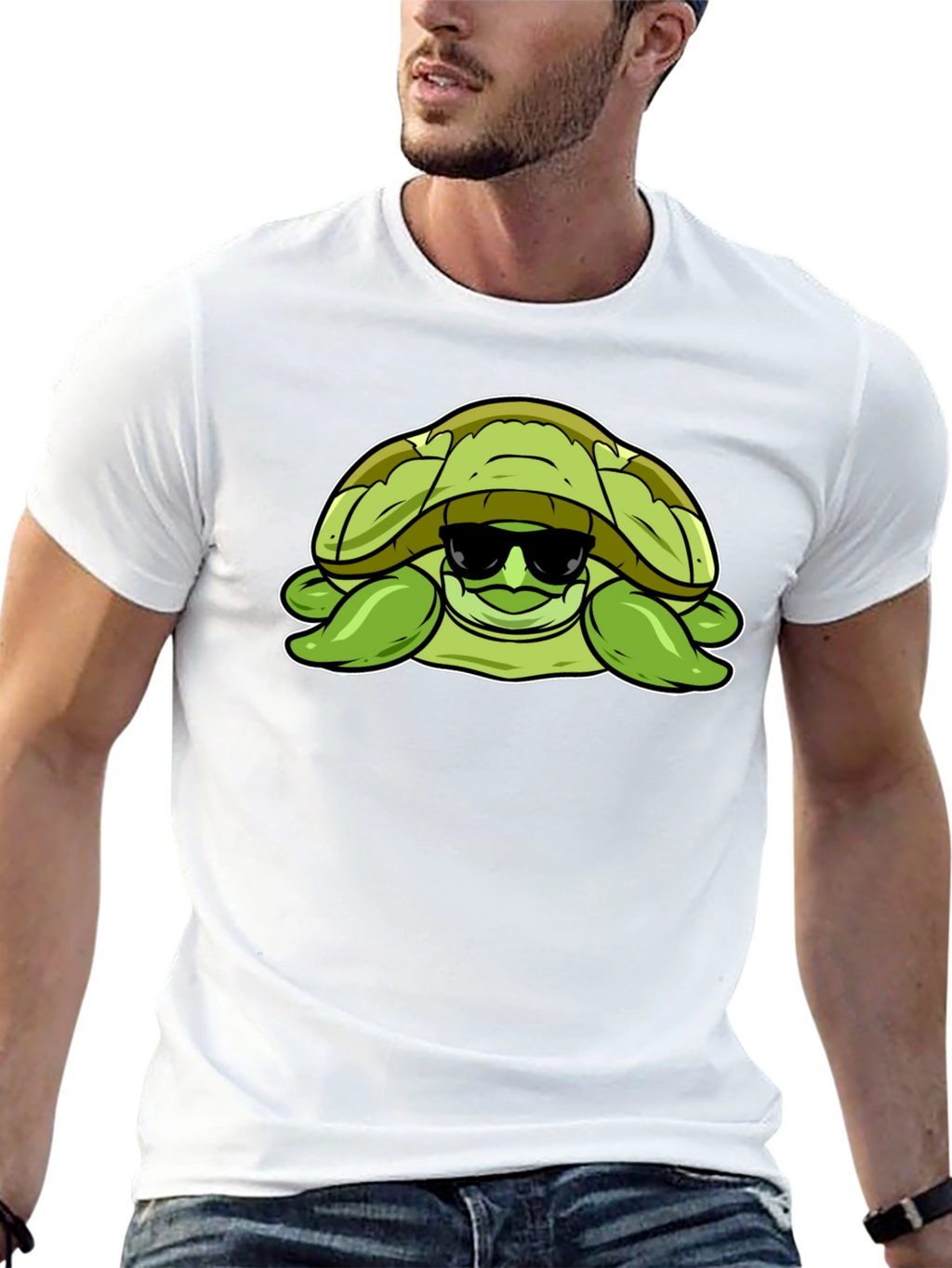 Cool Turtle Graphic T-Shirt