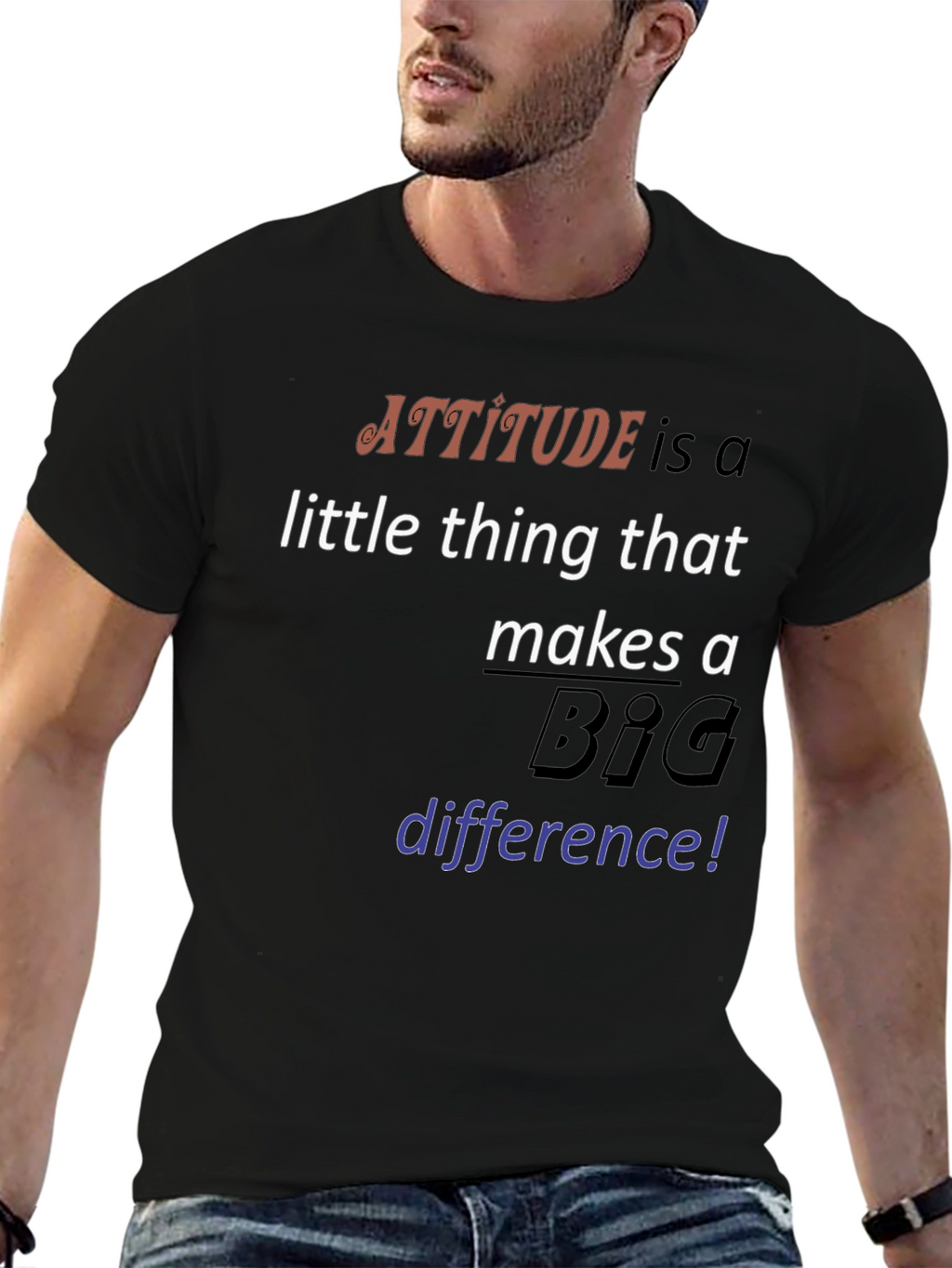 Attitude Makes a Difference Graphic Tee