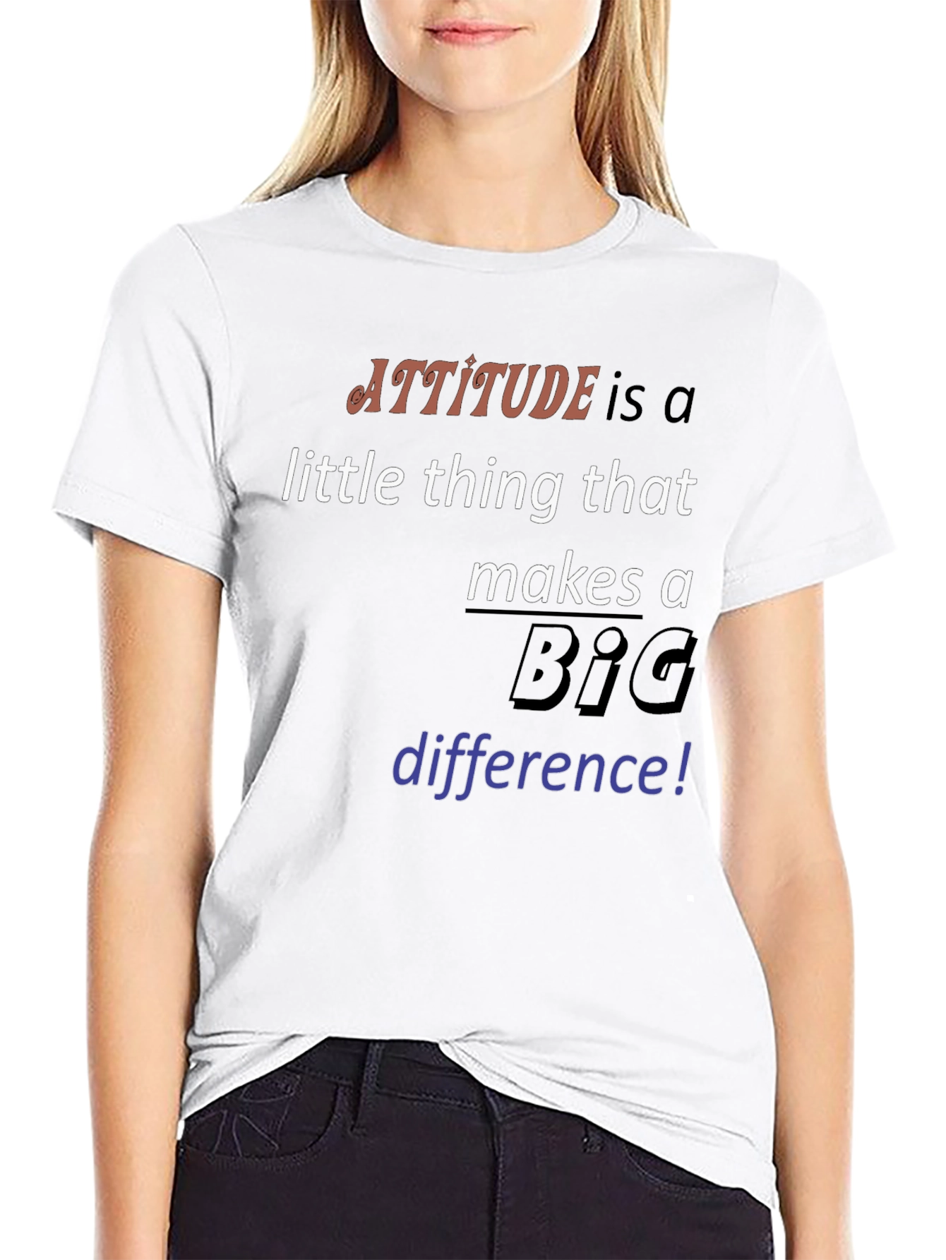 Attitude Makes a Difference Graphic Tee