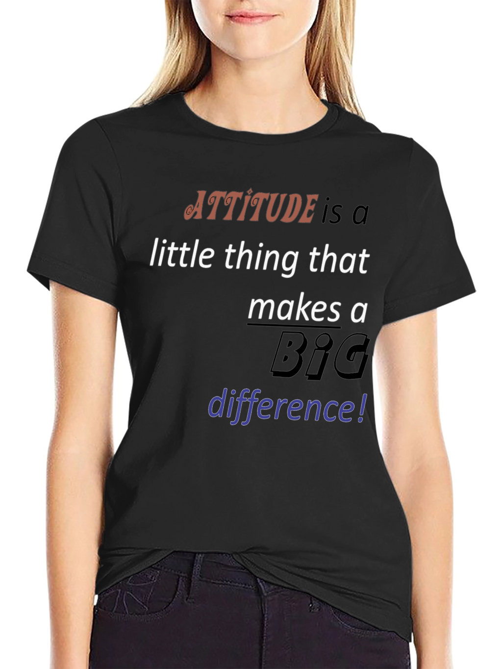 Attitude Makes a Difference Graphic Tee