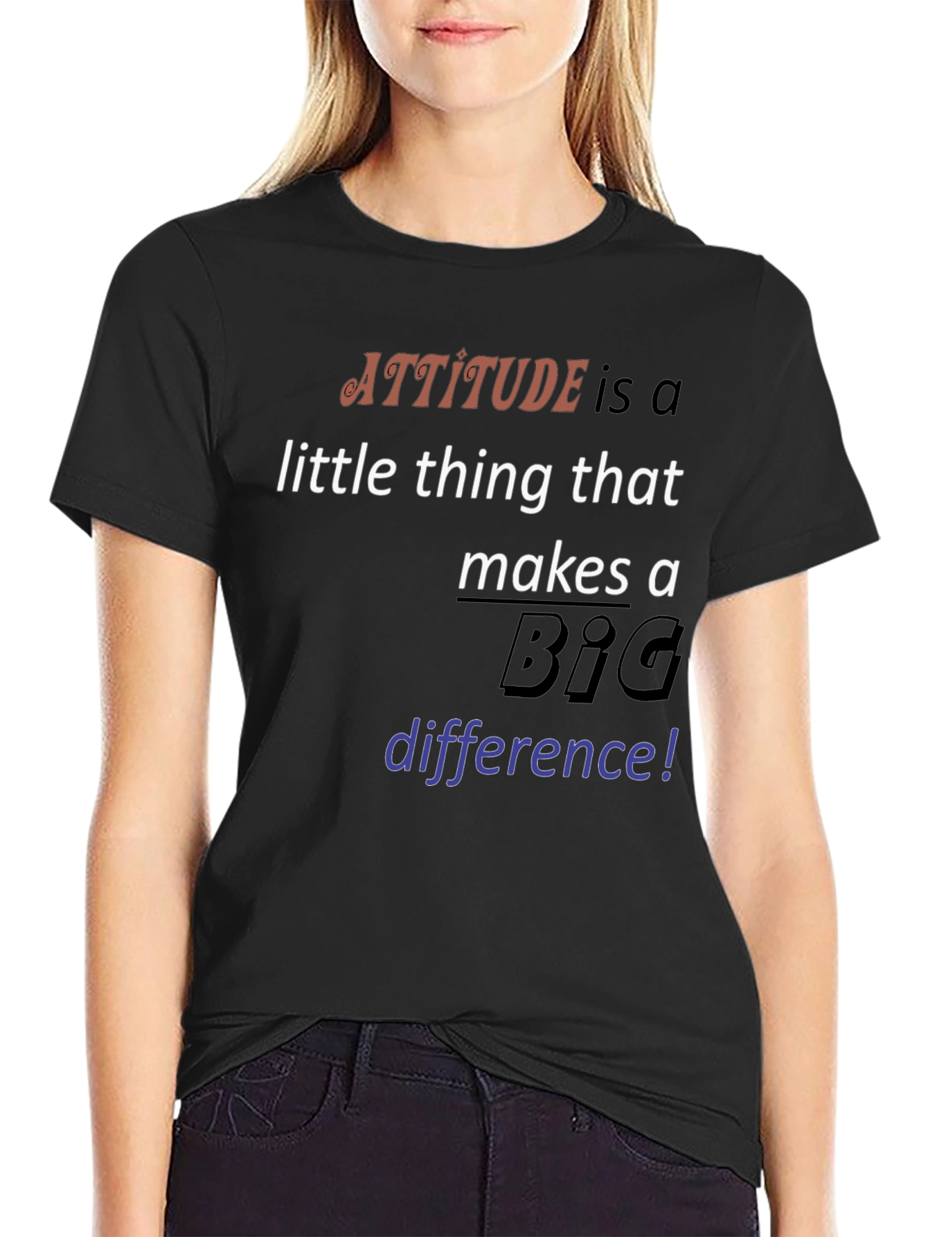 Attitude Makes a Difference Graphic Tee