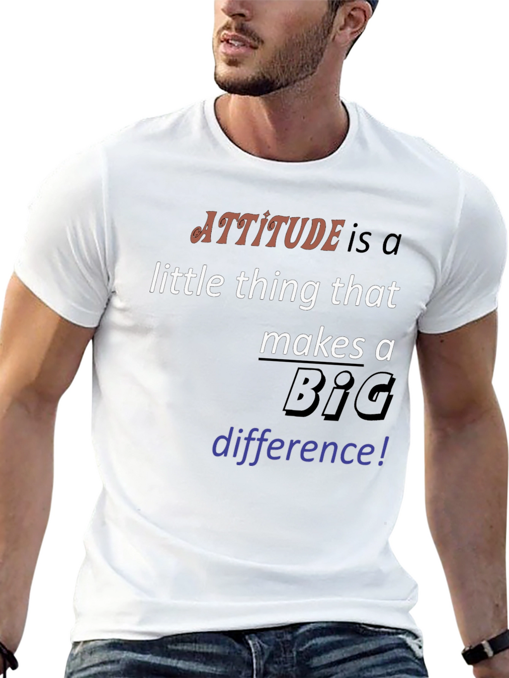 Attitude Makes a Difference Graphic Tee