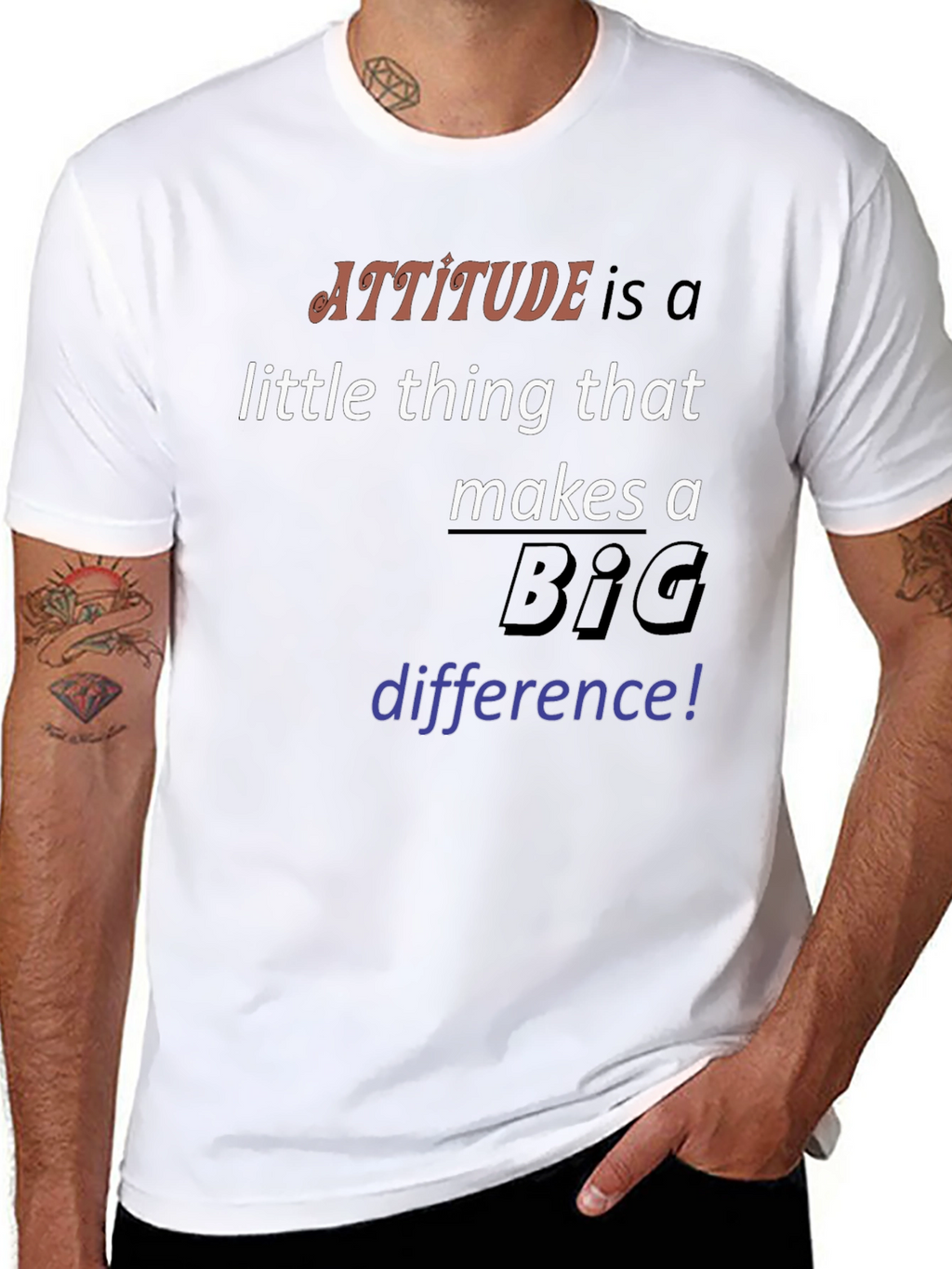 Attitude Makes a Difference Graphic Tee
