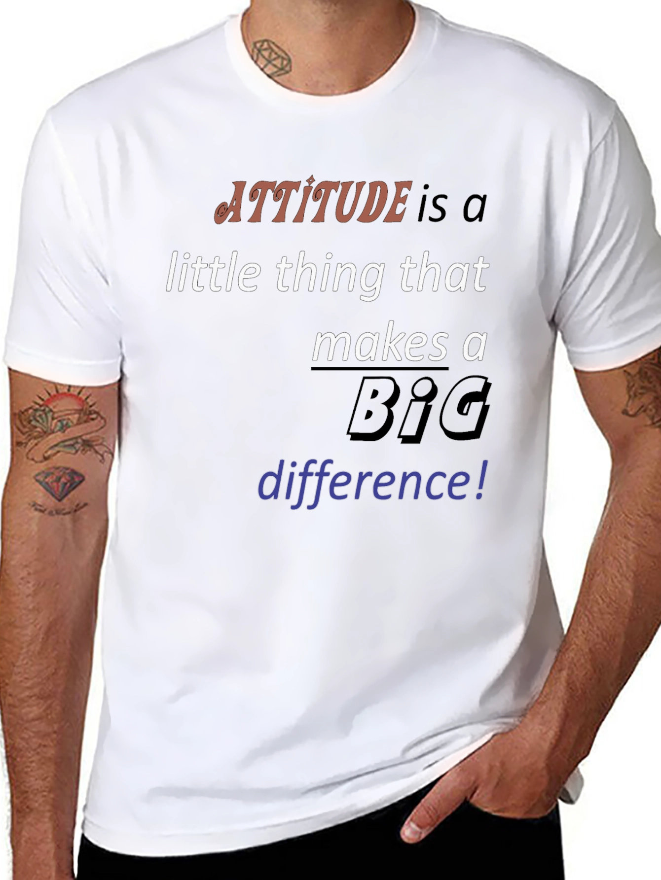 Attitude Makes a Difference Graphic Tee