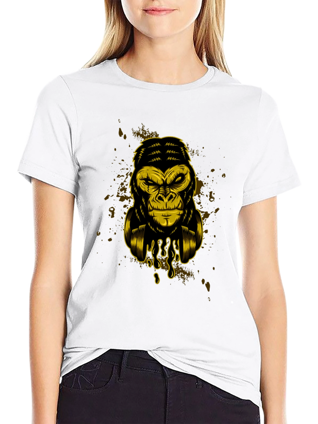 Cool Gorilla Graphic T-Shirt - Black