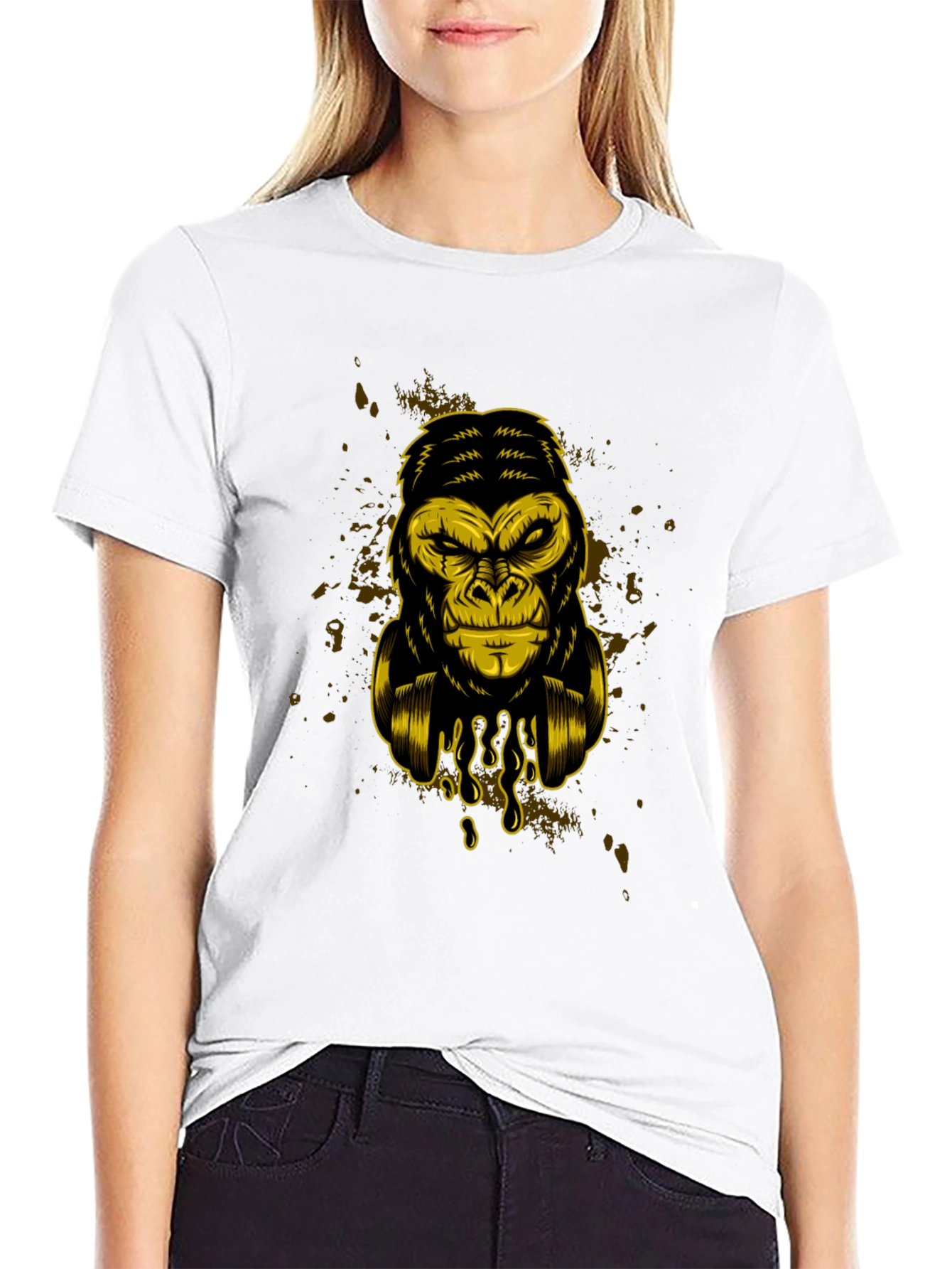 Cool Gorilla Graphic T-Shirt - Black