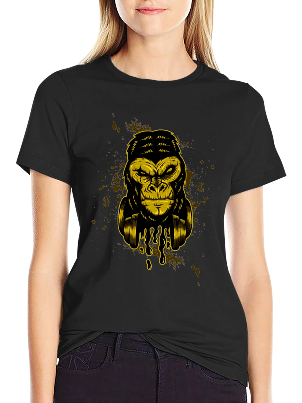 Cool Gorilla Graphic T-Shirt - Black