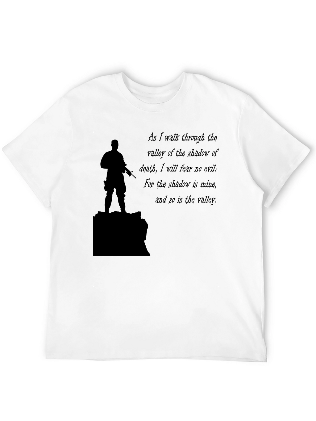 Black T-Shirt: Soldier & Shadow Verse
