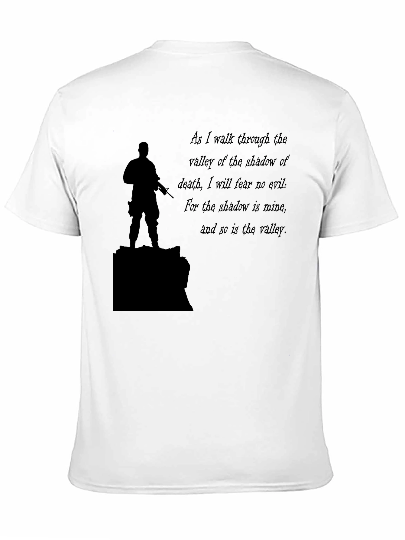 Black T-Shirt: Soldier & Shadow Verse