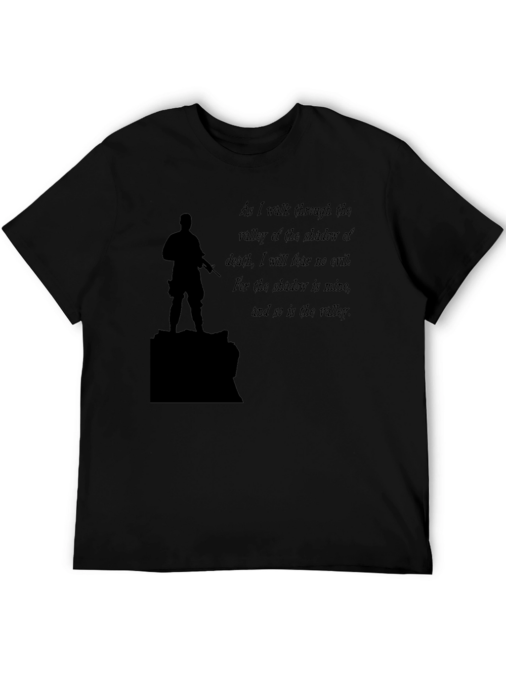 Black T-Shirt: Soldier & Shadow Verse