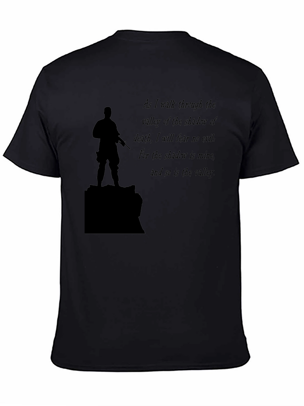 Black T-Shirt: Soldier & Shadow Verse