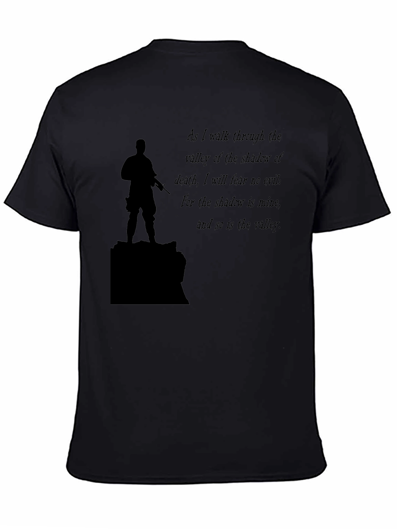 Black T-Shirt: Soldier & Shadow Verse