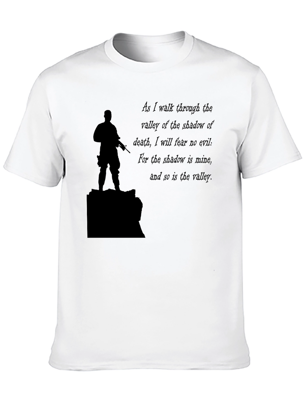 Black T-Shirt: Soldier & Shadow Verse