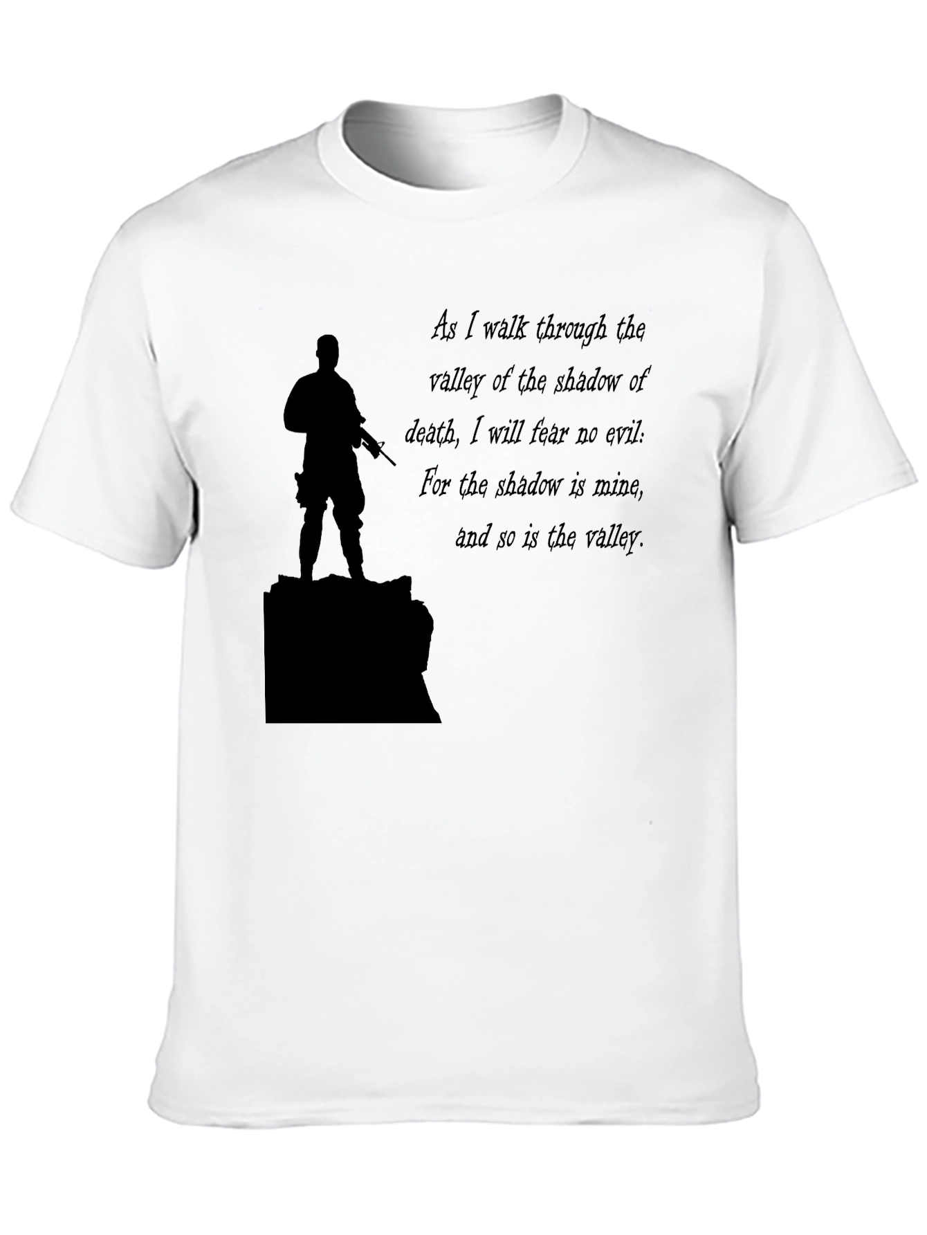 Black T-Shirt: Soldier & Shadow Verse