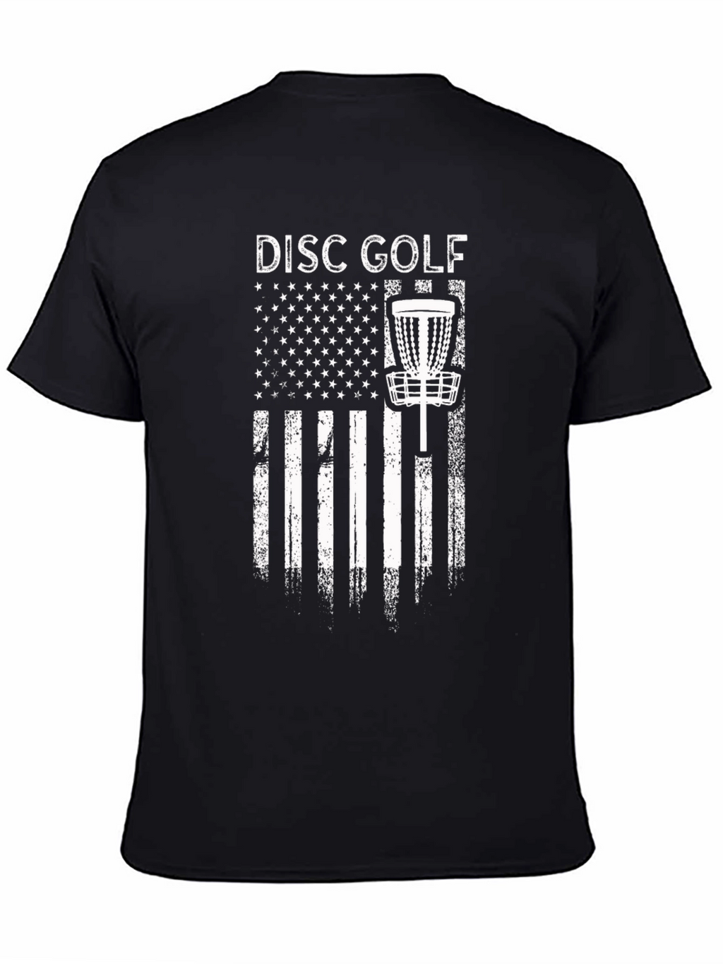 Disc Golf Patriotic T-Shirt - Black