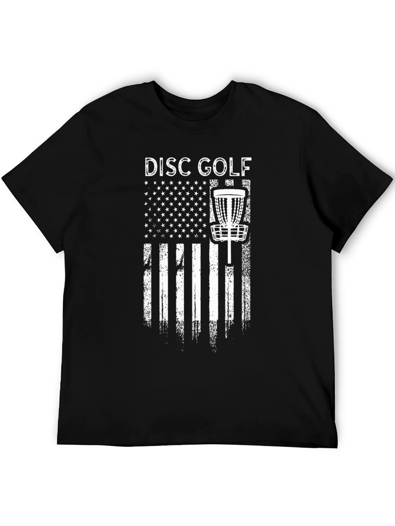 Disc Golf Patriotic T-Shirt - Black