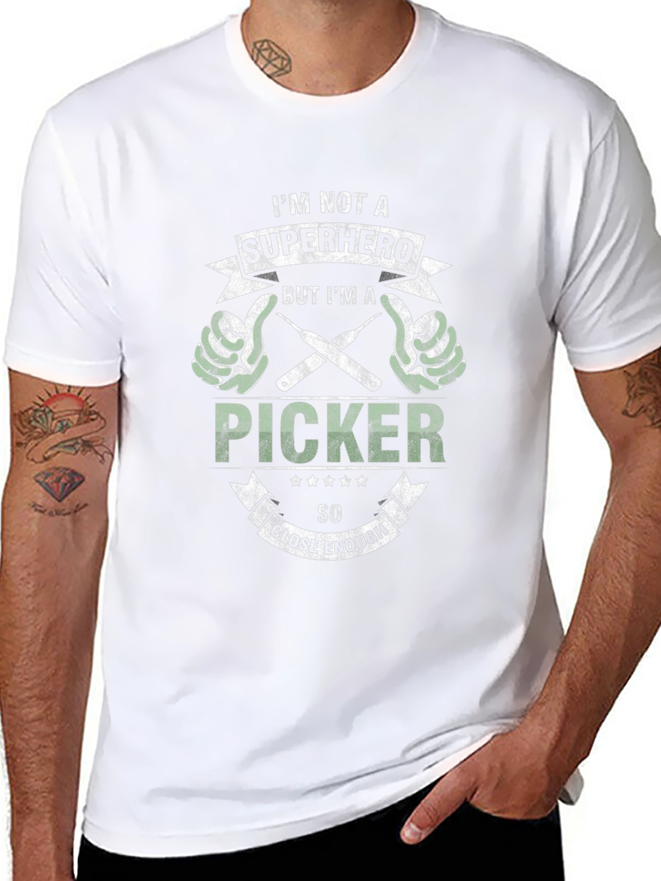 Im Not A Superhero Picker T-Shirt - Close Enough!