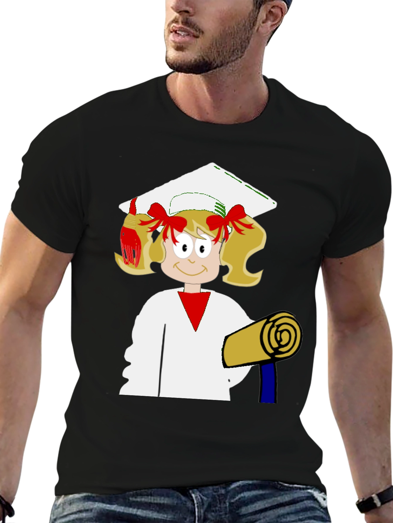 Graduation Girl Black T-Shirt