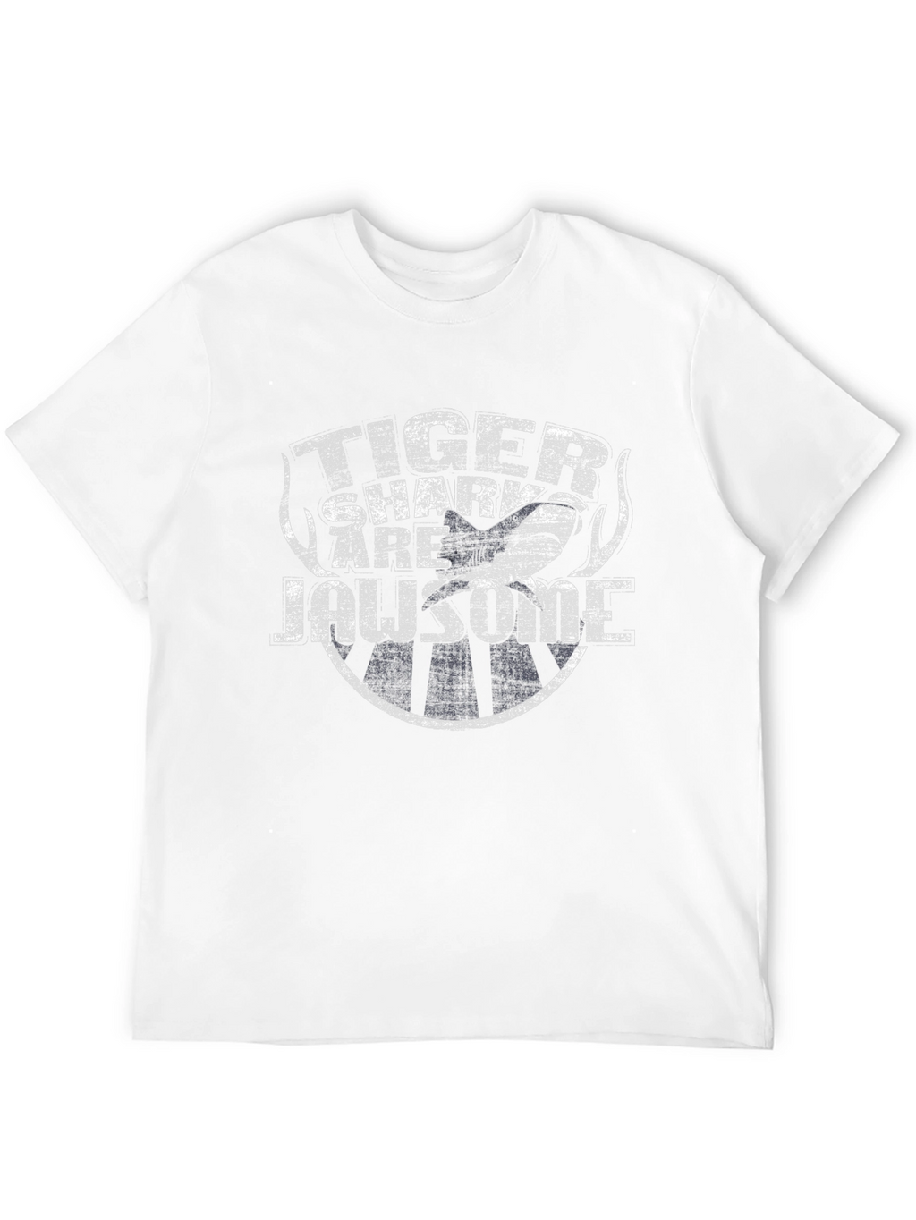 Tiger Shark Are Jawsome Black T-Shirt
