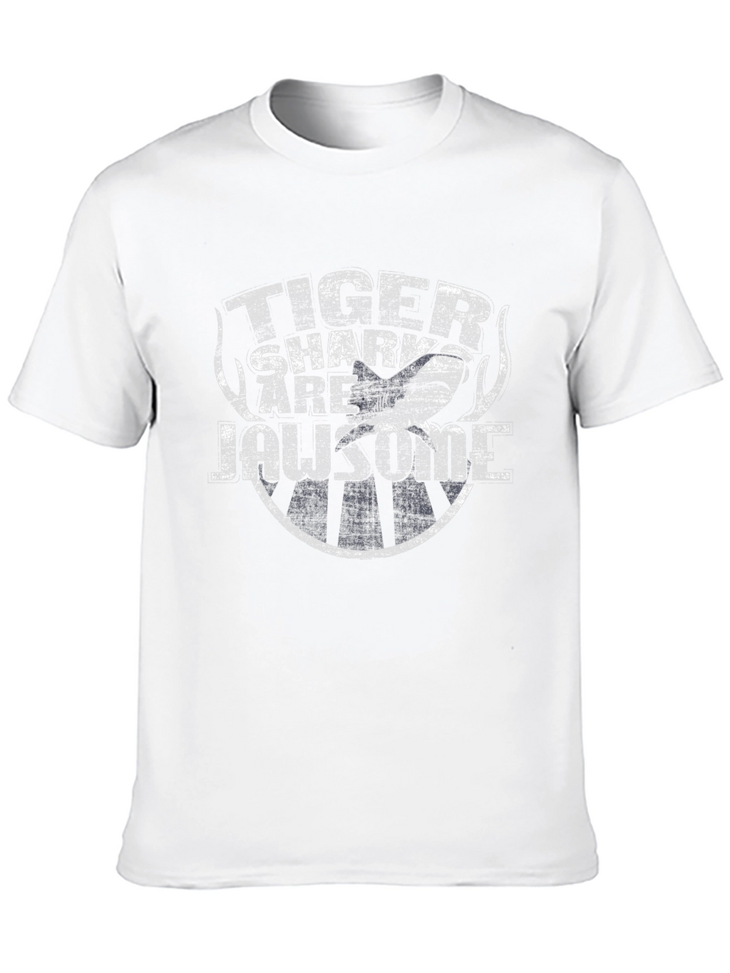 Tiger Shark Are Jawsome Black T-Shirt