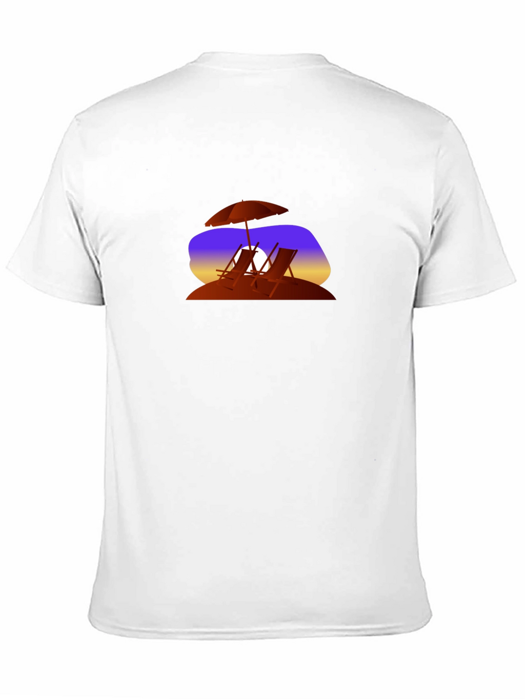 Sunset Beach Chairs Graphic T-Shirt