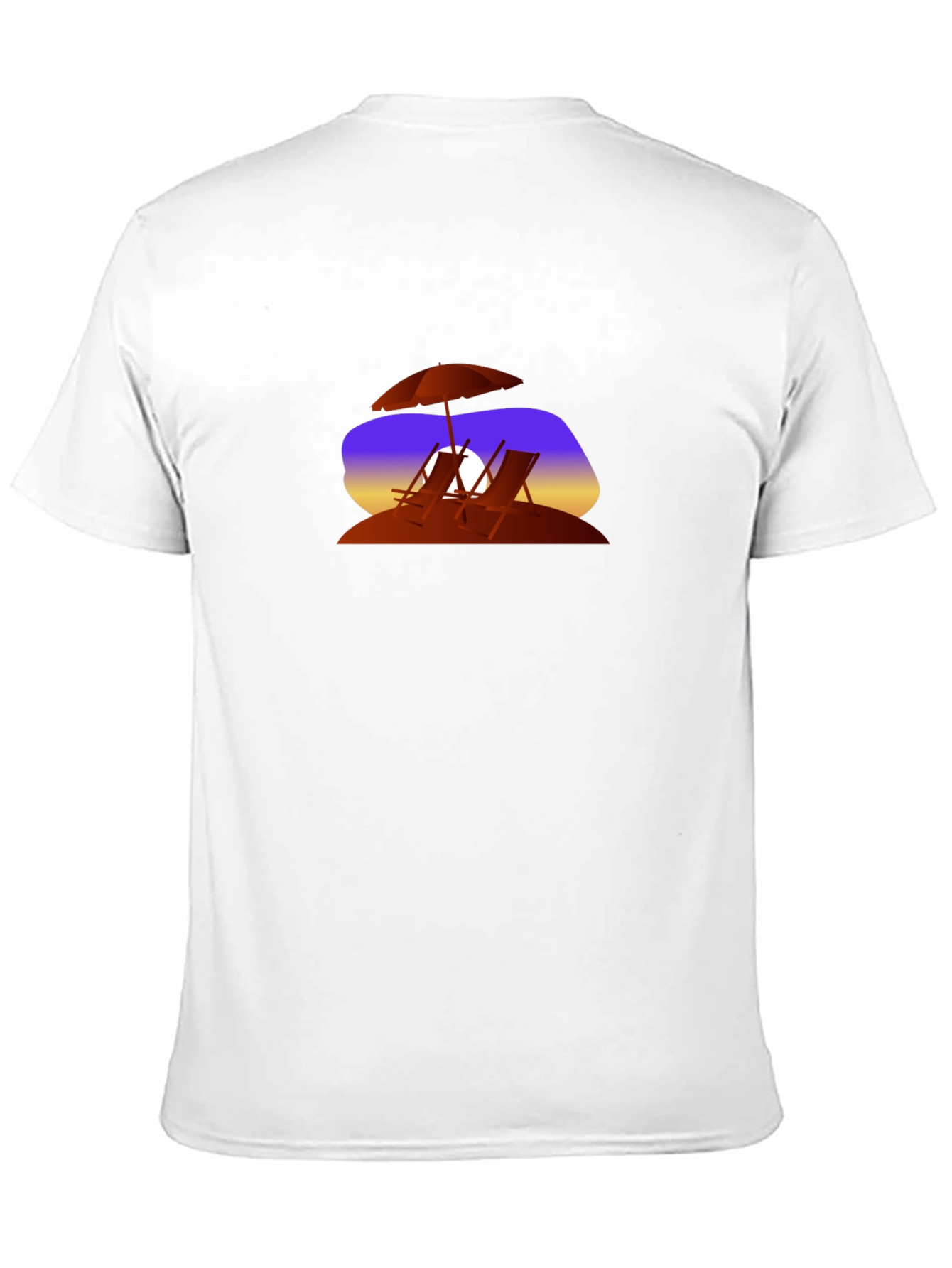 Sunset Beach Chairs Graphic T-Shirt