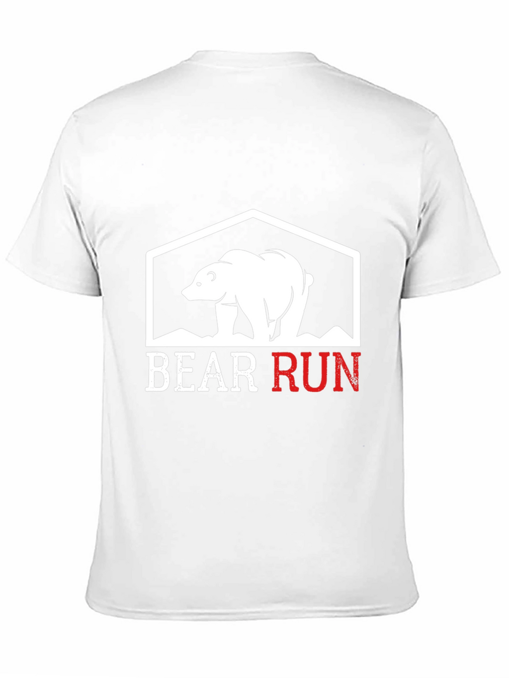 Bear Run Graphic Tee - Black Casual T-Shirt