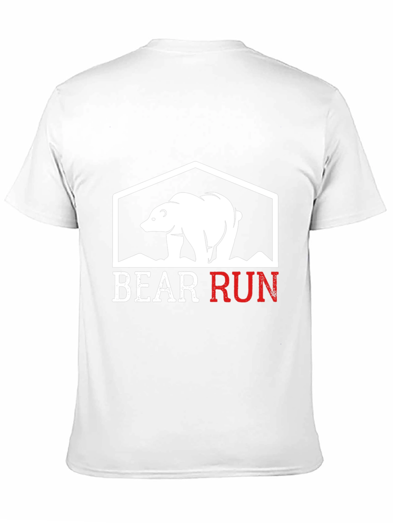 Bear Run Graphic Tee - Black Casual T-Shirt