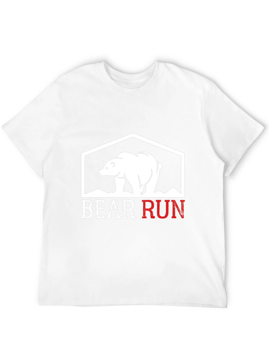 Bear Run Graphic Tee - Black Casual T-Shirt